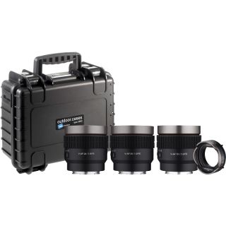 SAMYANG V-AF lens Kit 24/35/75 + MF Adapter + Hardcase