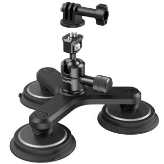 SMALLRIG 4468 Triple Magnetic Suction Cup Mounting Support Kit for Action Cameras