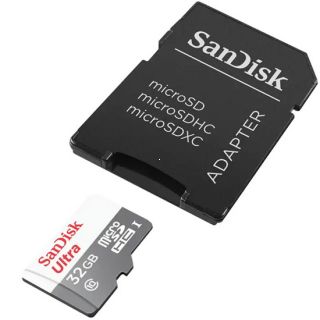SanDisk Ultra micro SDHC 32GB 100 MB/s Class 10 UHS-I + SD Adaptr