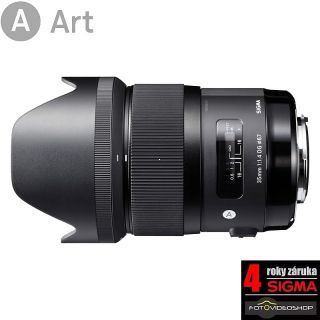 Sigma 35mm f1.4 DG HSM Art pre Nikon objektv + 4 ROKY ZRUKA !