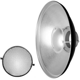 QZ-70 Beauty Dish Radar reflector silver + Votina