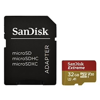 SanDisk Extreme micro SDHC 32 GB 100 MB/s A1 Class 10 UHS-I V30 + SD Adaptr