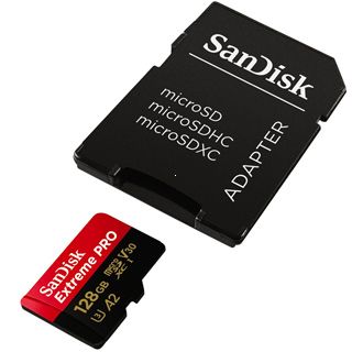 SanDisk Extreme Pro microSDXC 128 GB 200 MB/s A2 C10 V30 UHS-I U3 + SD Adaptr