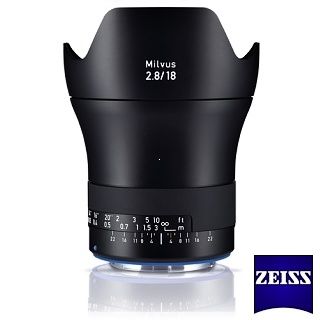 Zeiss Milvus 18mm f/2.8 ZE pre Canon EF