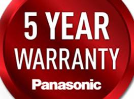 Panasonic 5 ročná záruka Panasonic 5 ročná záruka