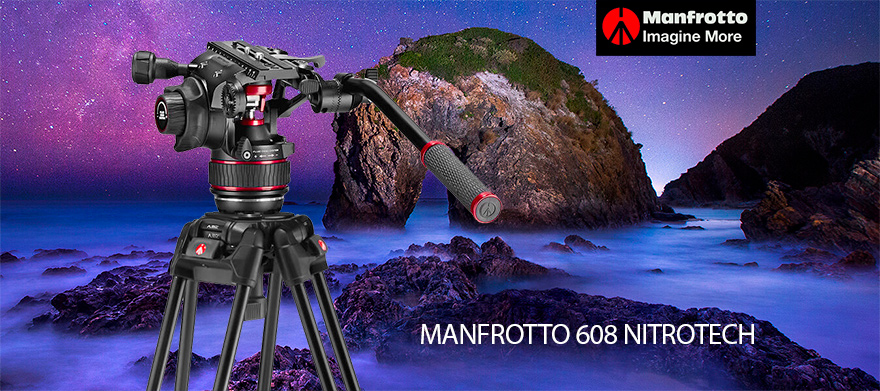 videostativ Manfrotto nitrotech 608