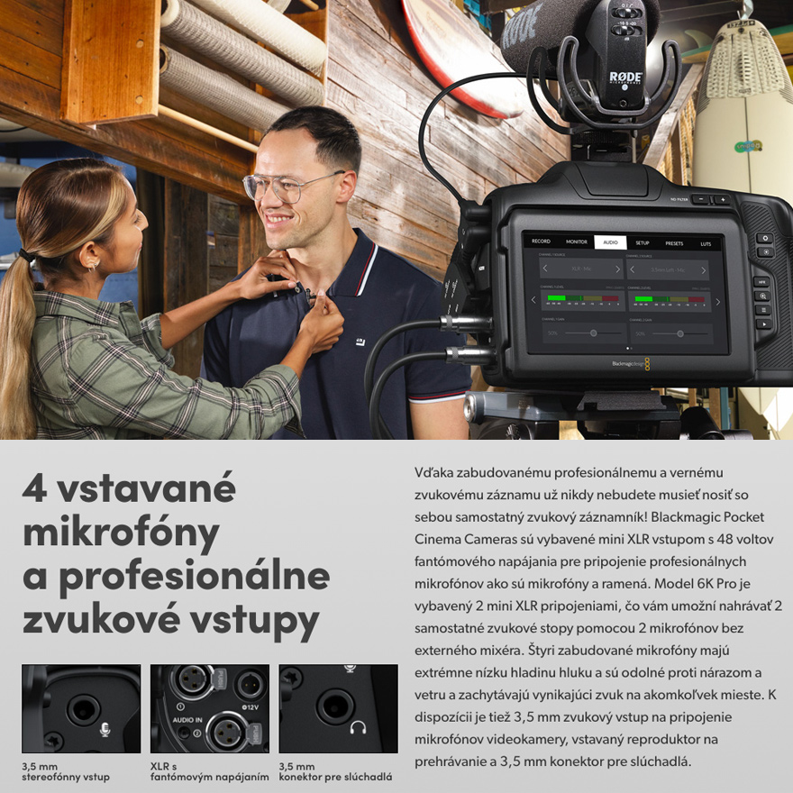 Blackmagic POCKET CINEMA CAMERA 6K PRO