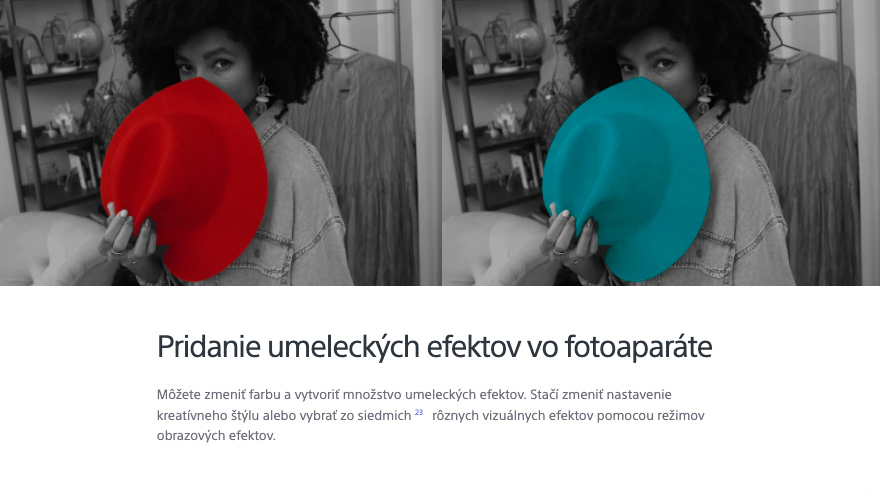 sony ZV-E10 fotoapart na vlogovanie