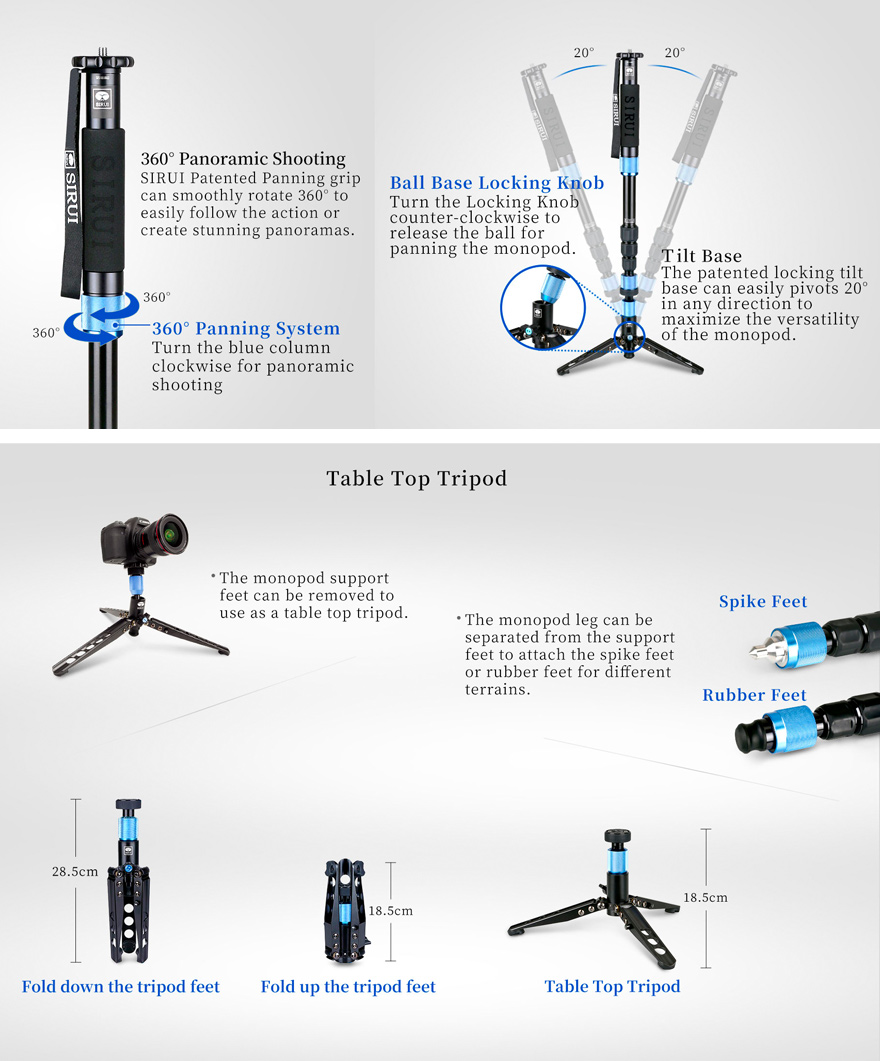 sirui P 204 SR monopod