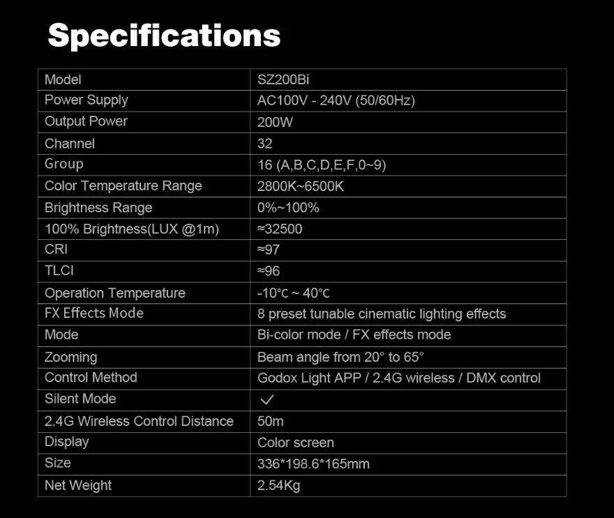 Godox sz200 led svetlo