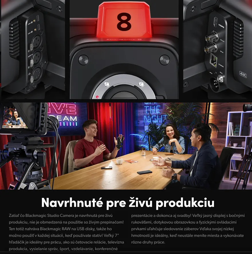 Blackmagic Design Studio Camera 6K Pro