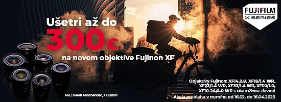 Zľavy až do 300€ na vybrané objektívy Fujifilm