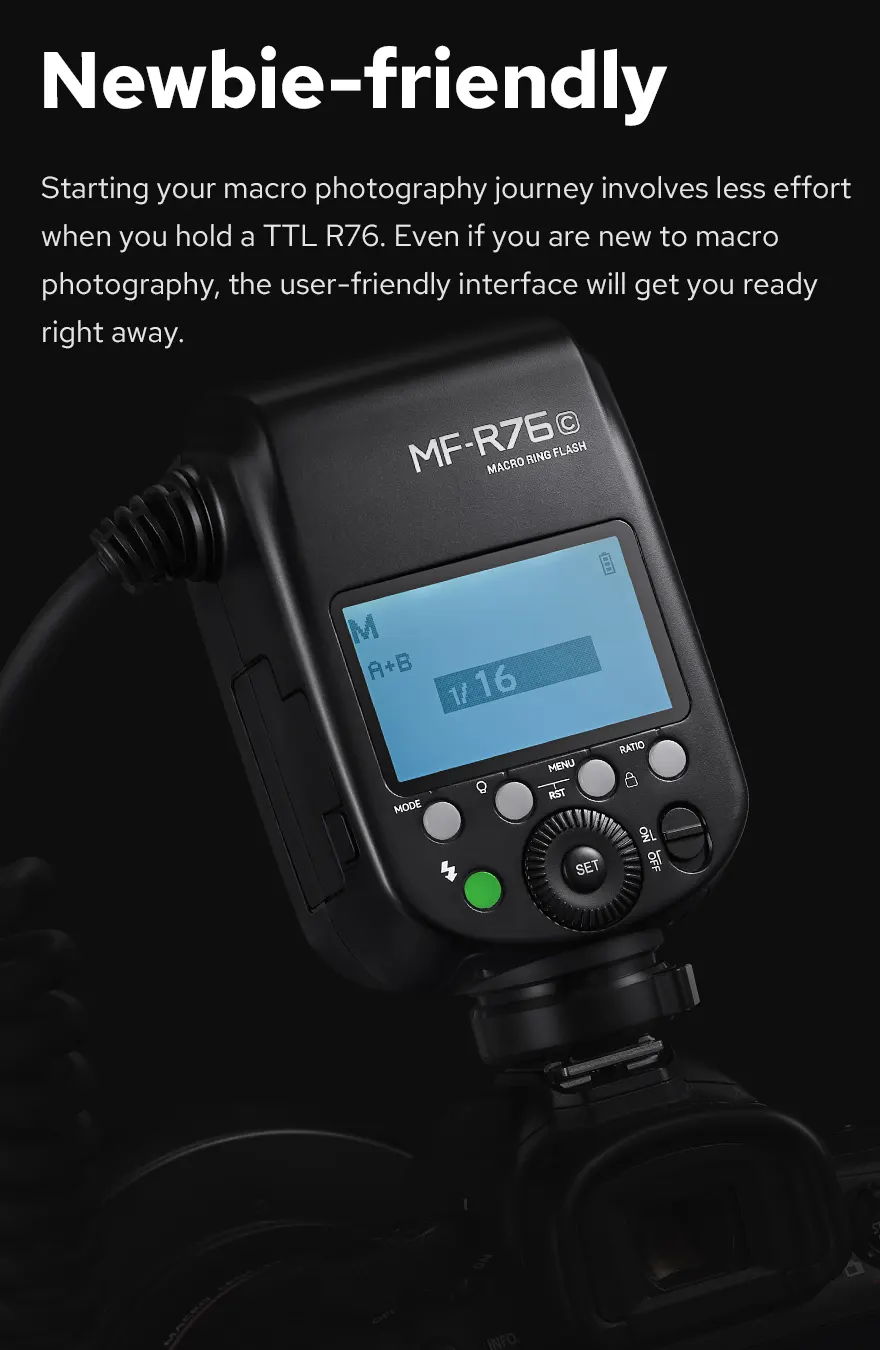 Godox MF-R76 TTL Makroblesk