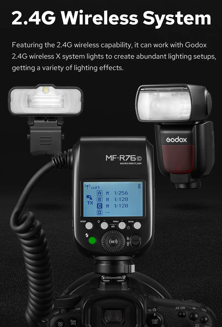 Godox MF-R76 TTL Makroblesk