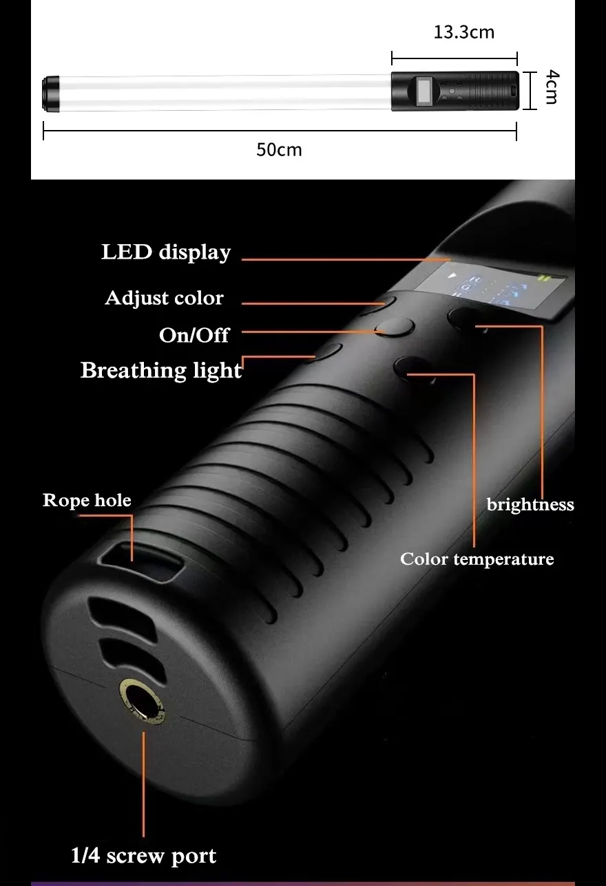K&F Concept Handheld Photography Light Stick