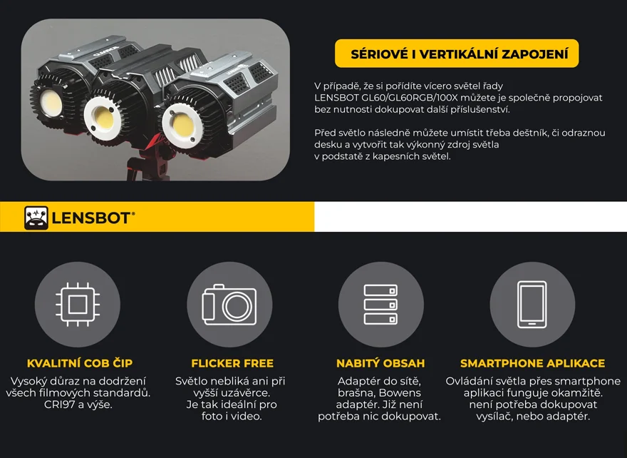 LENSBOT GL100X LED svetlo