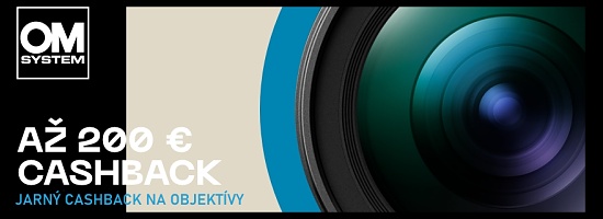 Jarn cashback na objektvy Olympus