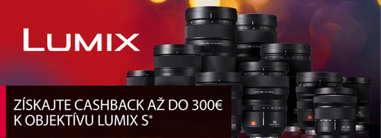 Lumix objektv CashBack a 300