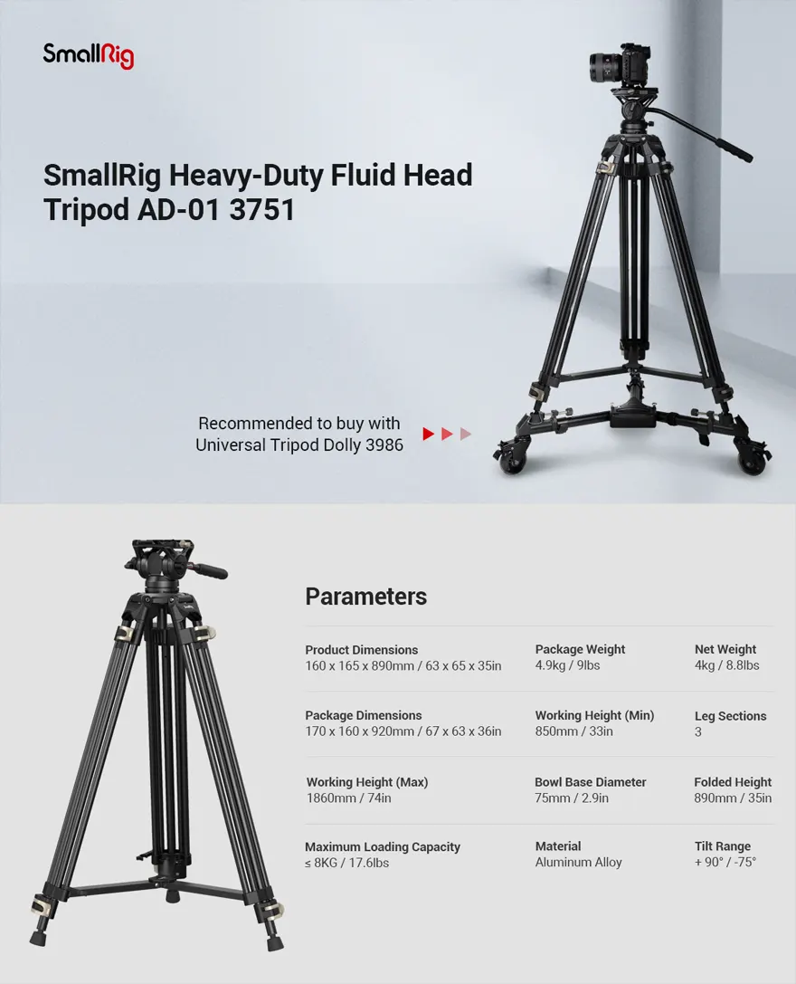 Smallrig 3751 videostativ