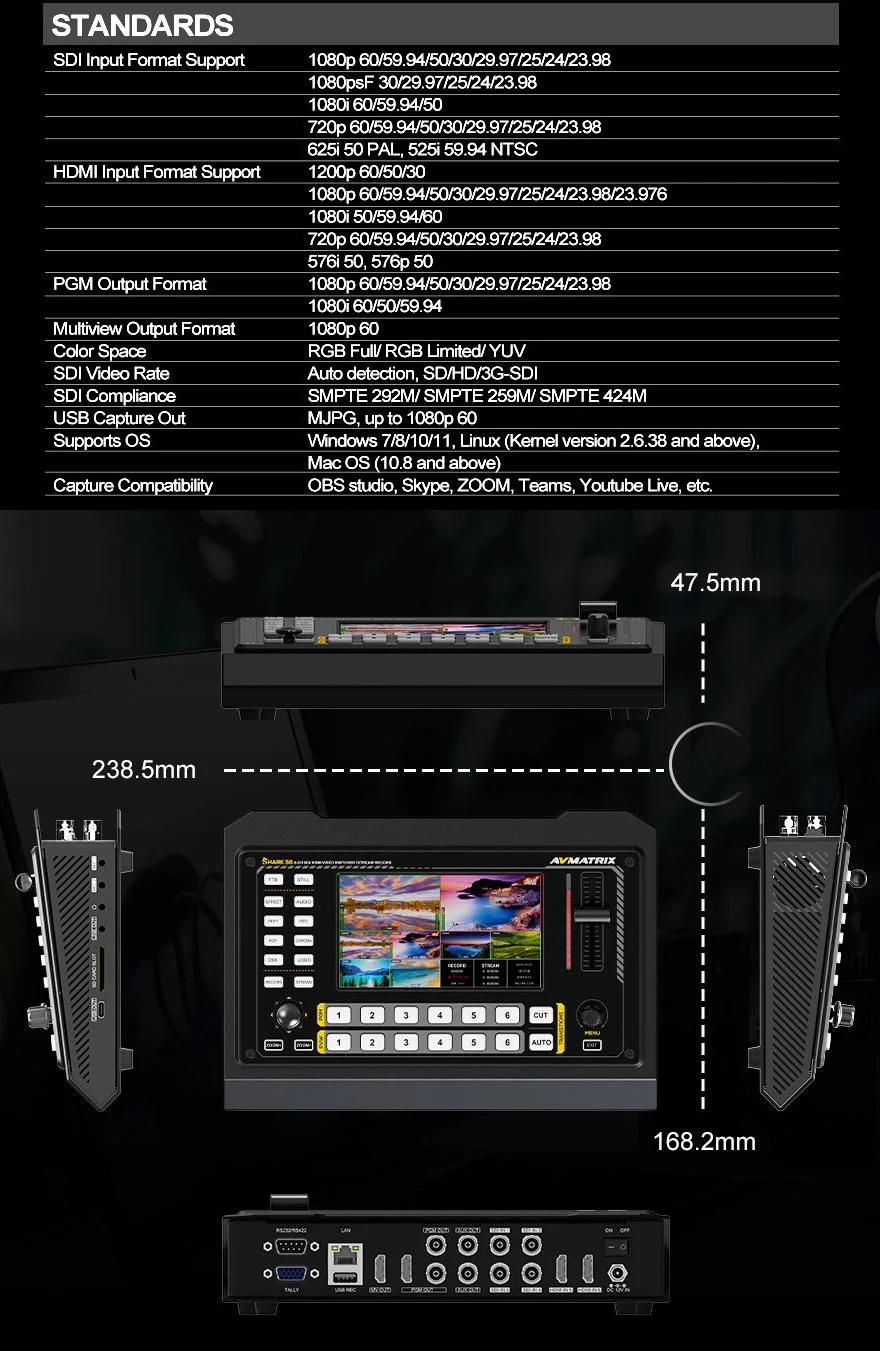 AVMATRIX SHARK S6