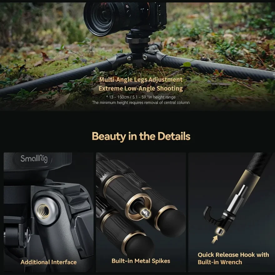 SmallRig 4353 Travel Tripod Carbon