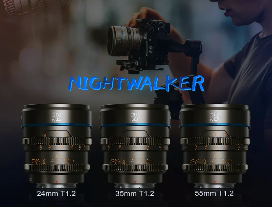 SIRUI  Cine Lens Nightwalker S35 Kit 24/35/55mm