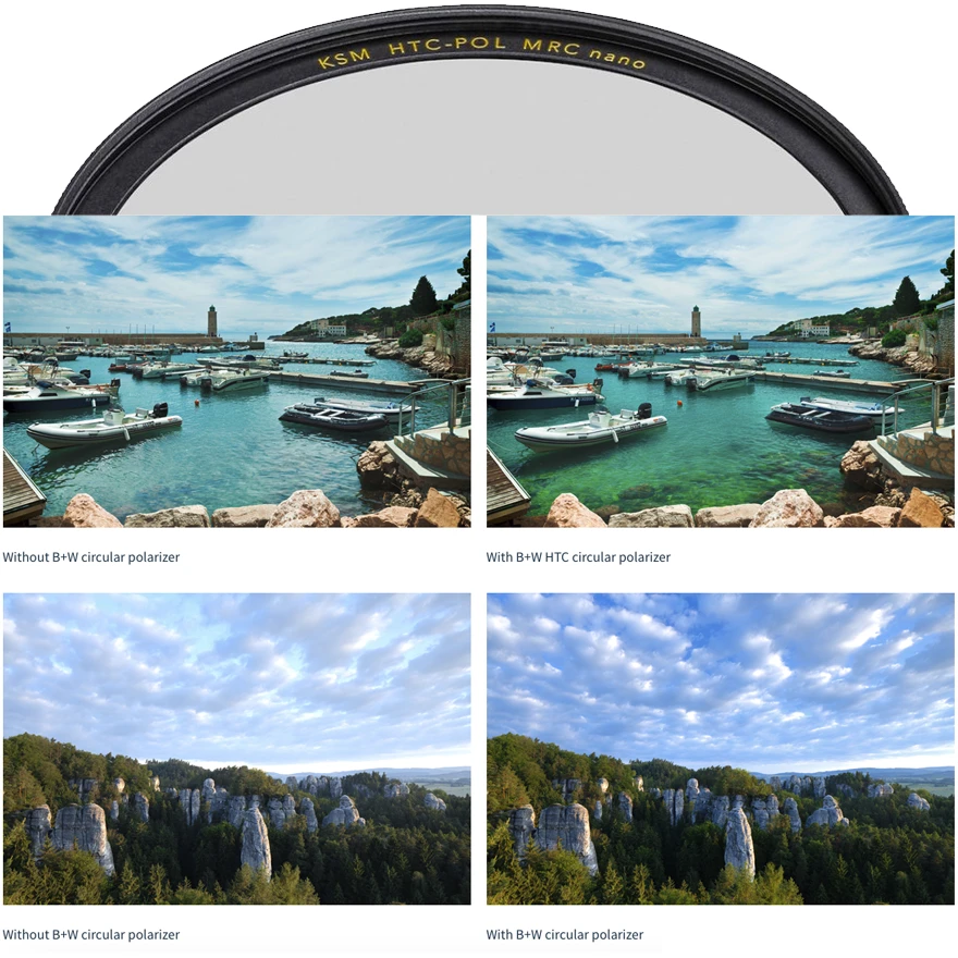 B+W High-Transmission MRC-Nano Master Circular Polarizer Filter