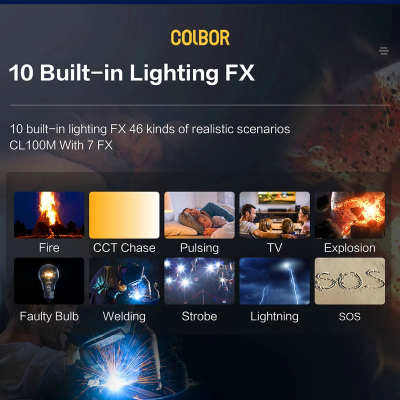 Colbor 2x CL100X Bi-Color LED KIT