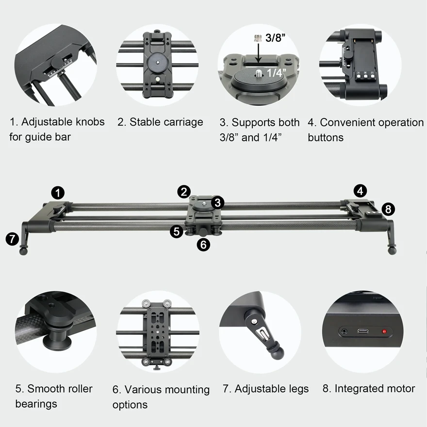 Konova G1 Motorized Carbon Slider