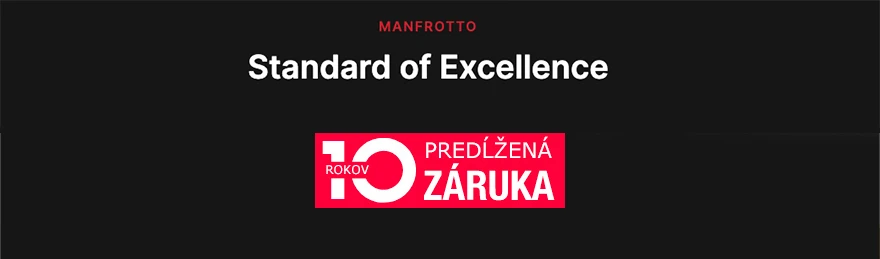 Manfrotto zaruka 10 rokov