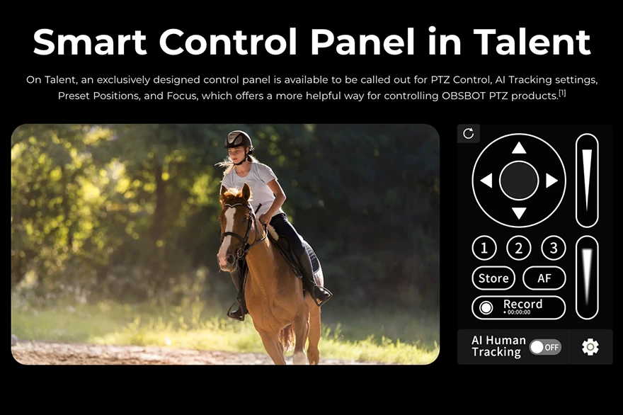 OBSBOT Talent Monitor / Rekordr / Switcher