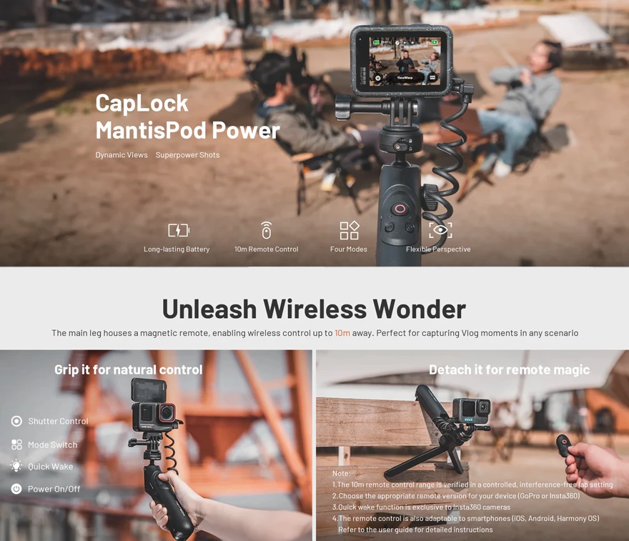 PGYTECH CapLock MantisPod Power