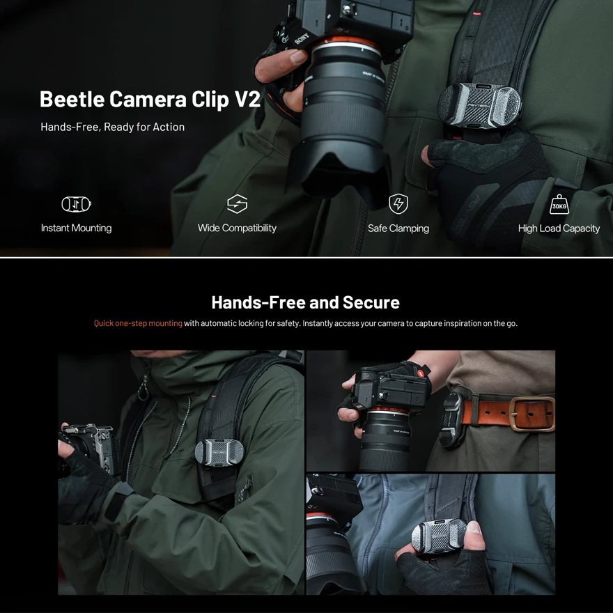 PGYTECH Beetle Camera Clip V2 