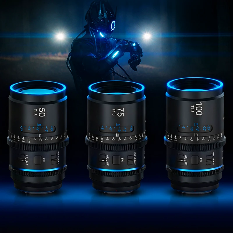 SIRUI Astra Series 50mm, 75mm,100mm T1.8 1.33X Full-frame Auto Focus Anamorphic Cine Lens Kit
