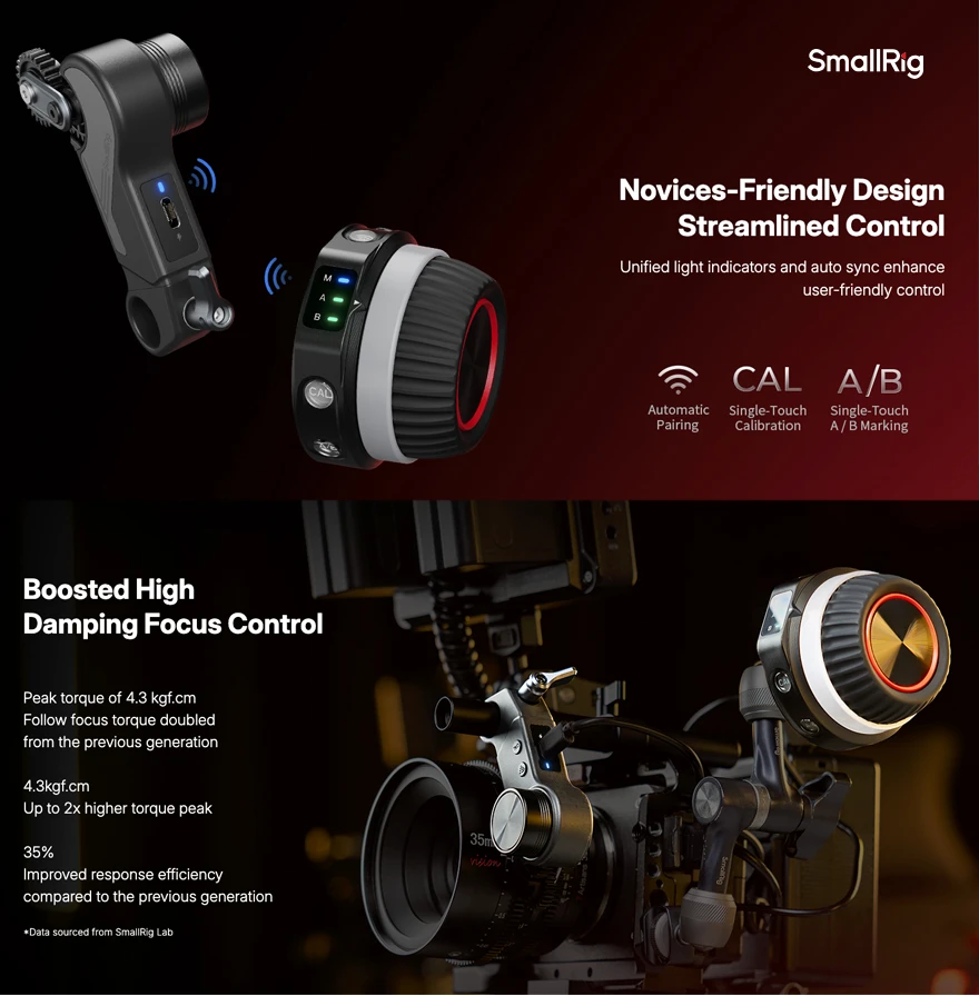 SmallRig 4296B Wireless Follow Focus Kit (Lite)