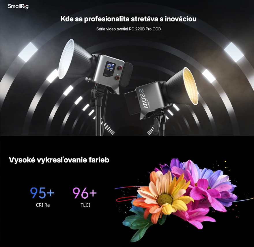 SmallRig 5415 RC 220B Pro Combo LED Video Light Kit 
