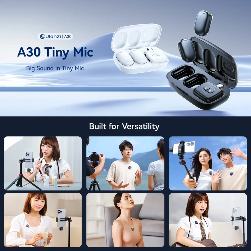 Ulanzi A30 Tiny Wireless Lavalier 