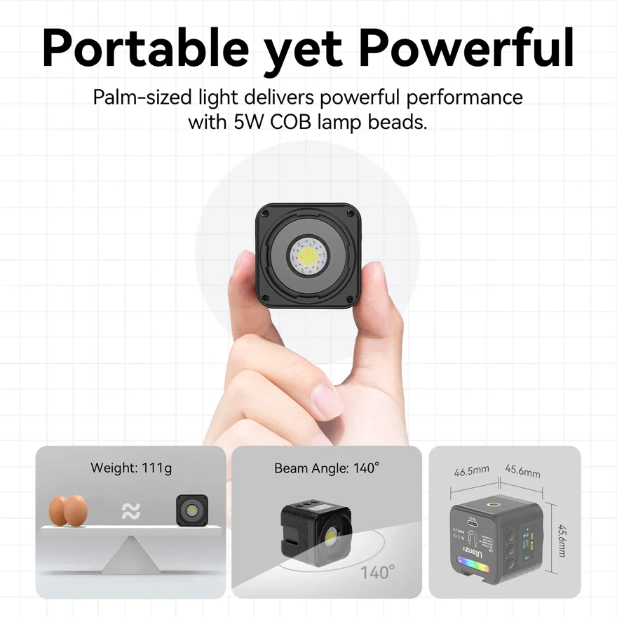 Ulanzi RGB Video LED svetlo Mini kocka