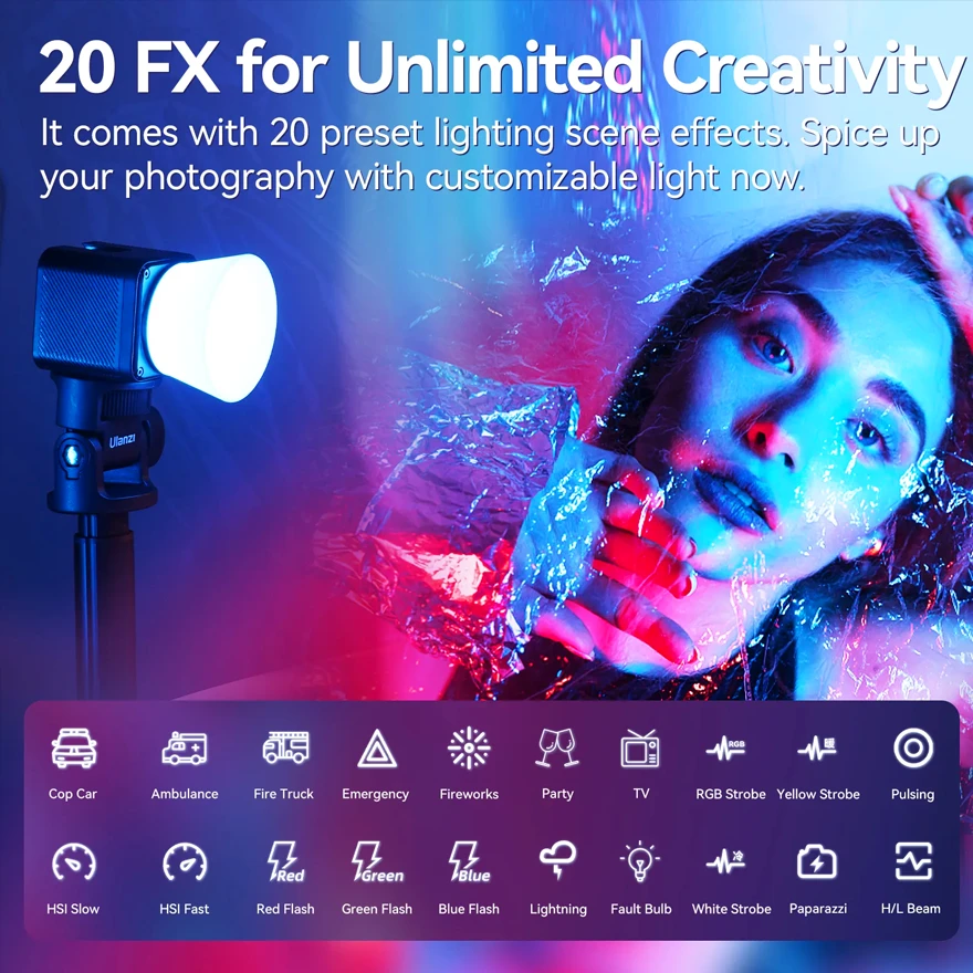 Ulanzi RGB Video LED svetlo Mini kocka