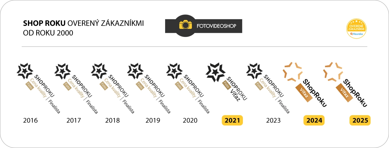 Shop roku 2025 - Fotovideoshop - Cena kvality