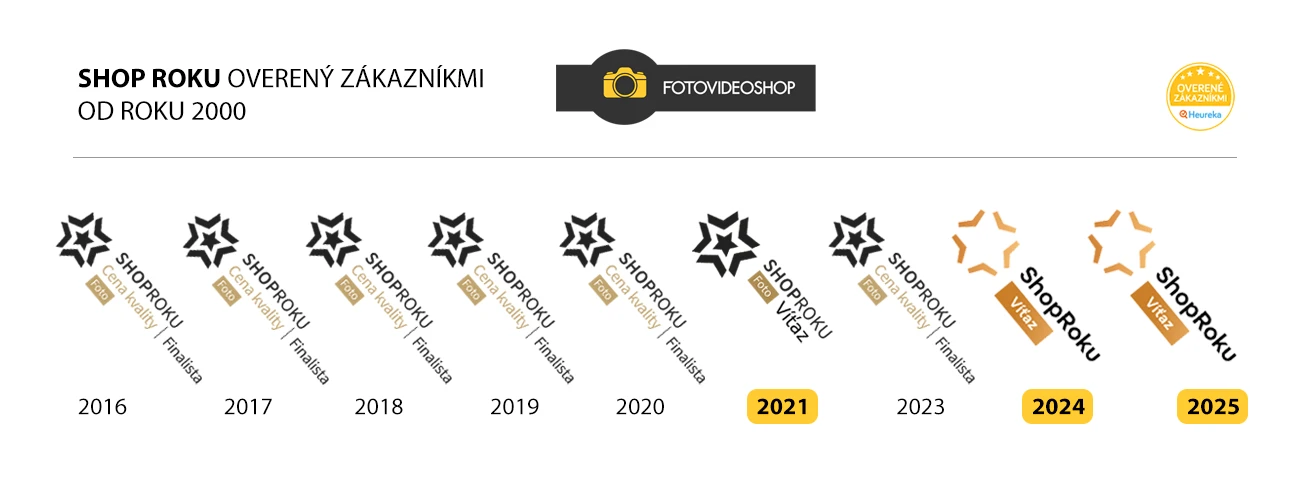 Shop roku 2025 - Fotovideoshop - Cena kvality