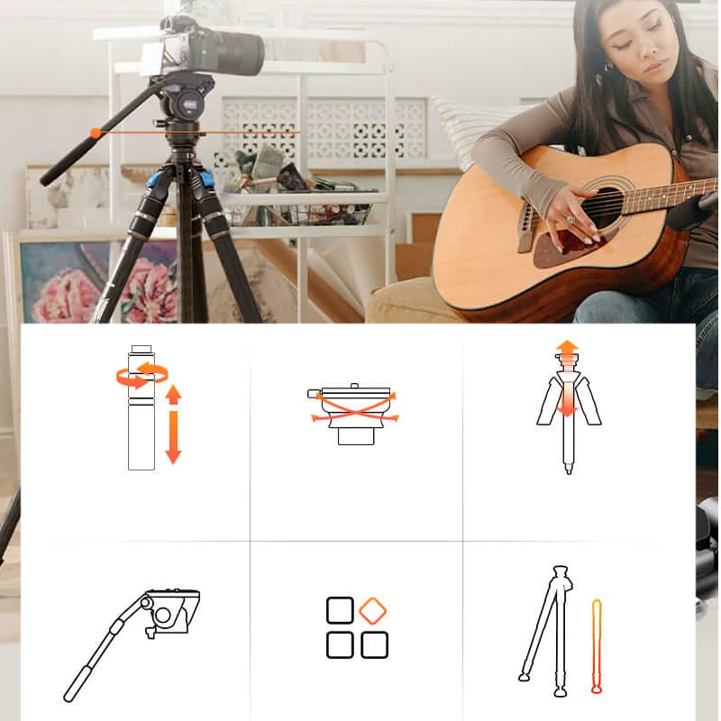 Sirui One Step Video Tripod Kit SVS60 + S3 Carbon