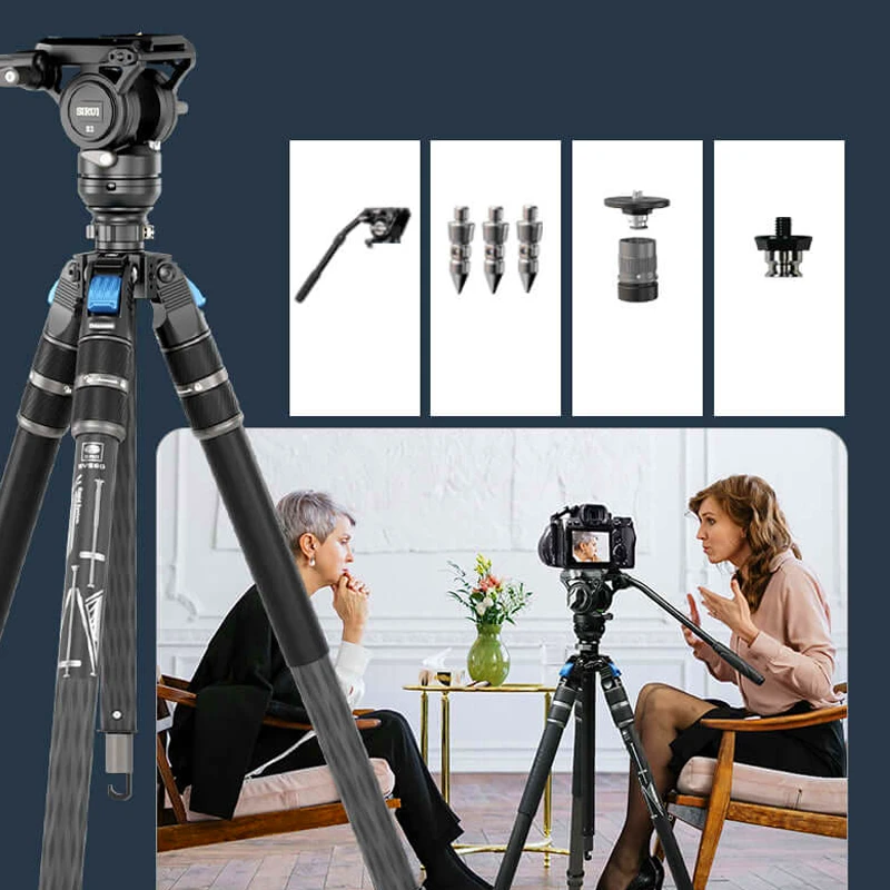 Sirui One Step Video Tripod Kit SVS60 + S3 Carbon