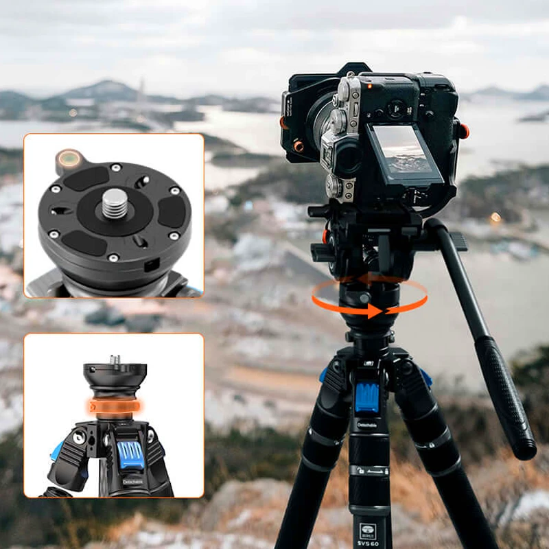Sirui One Step Video Tripod Kit SVS60 + S3 Carbon
