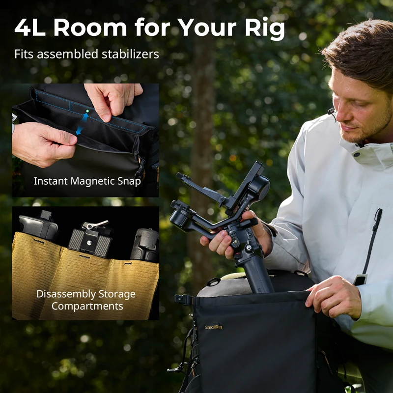 SmallRig 6521 Profesionálny fotobatoh 25L (black)