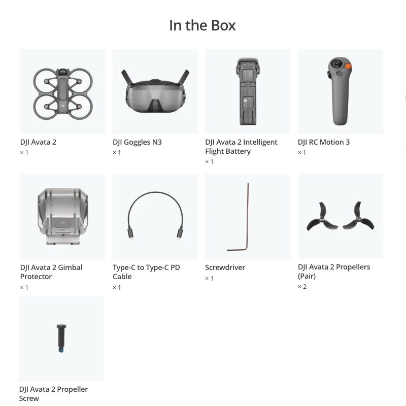 DJI Avata 2 Fly Smart Combo (Single Battery)