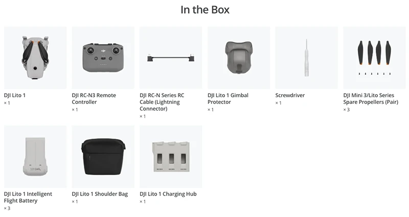 DJI Lito 1 Fly More Combo (DJI RC-N3)