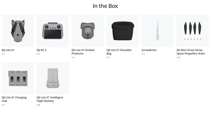 DJI Lito X1 Fly More Combo (DJI RC 2)