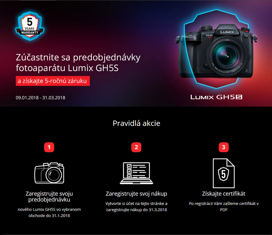 panasonic gh5s predpredaj