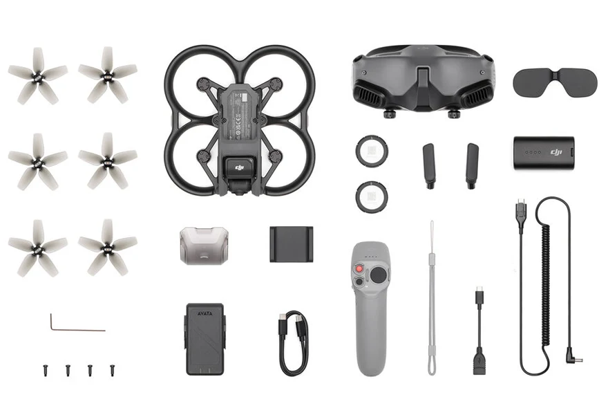 Bezpene natajte stabiln, ultrairok 4K stabilizovan video v interiri alebo exteriri, v objektoch a okolo nich s DJI Avata Fly Smart Combo.